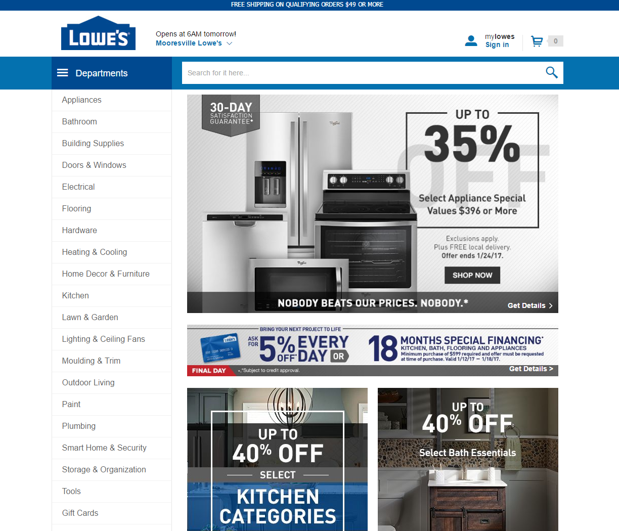 Lowes 2015 Redesign